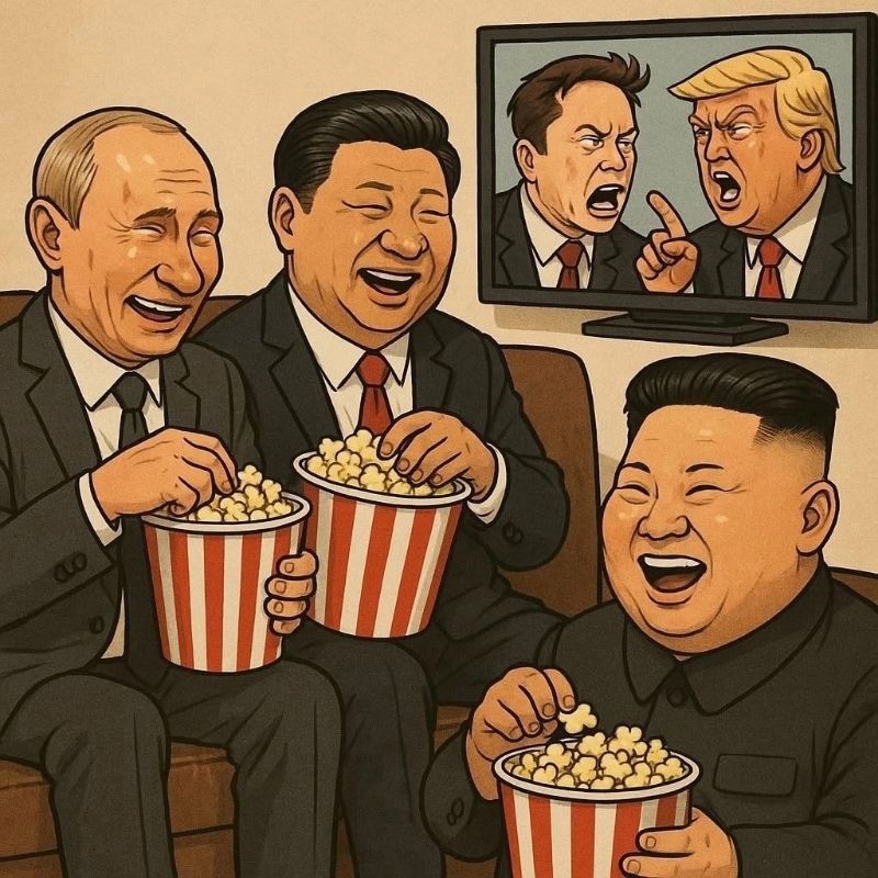 Сергей Колясников: Народное творчество на тему ссоры Илона Маска и Дональда Трампа