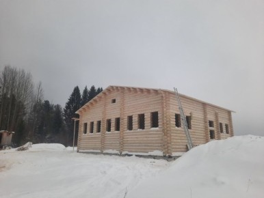 В Сысольском районе строится традиционная коми изба