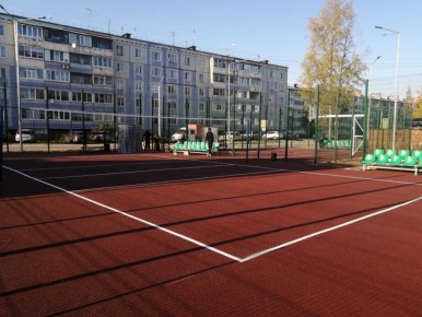 В Выльгорте появилась новая спортивная площадка