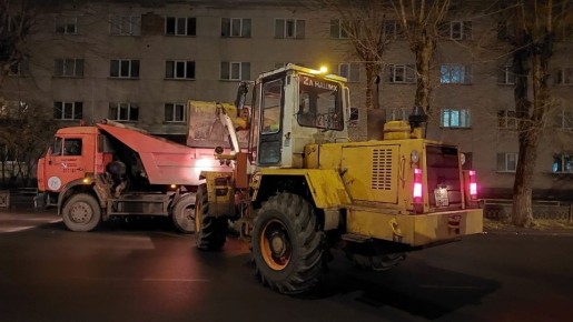 Результаты работы ночной смены "Дорожного хозяйства":