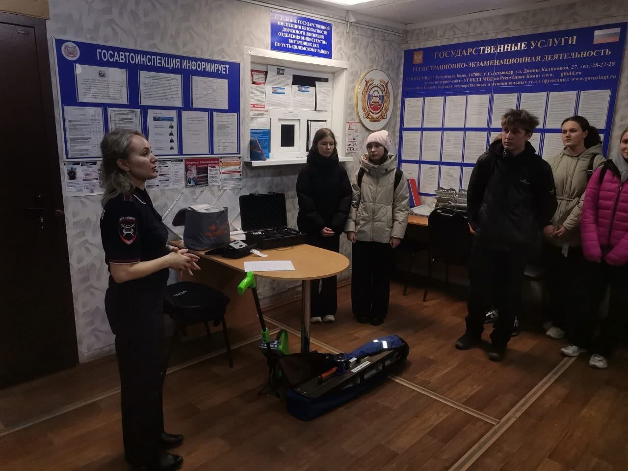 В #Госавтоинспекции11 Усть-Цилемского района прошла экскурсия для школьников
