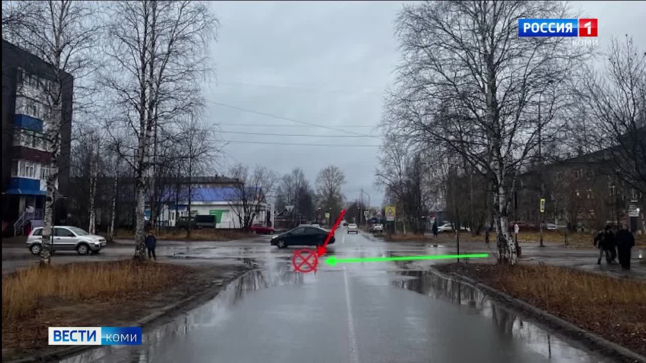 В Сыктывкаре 71-летний водитель Chevrolet Cruze не выбрал безопасную дистанцию и врезался в Hondу