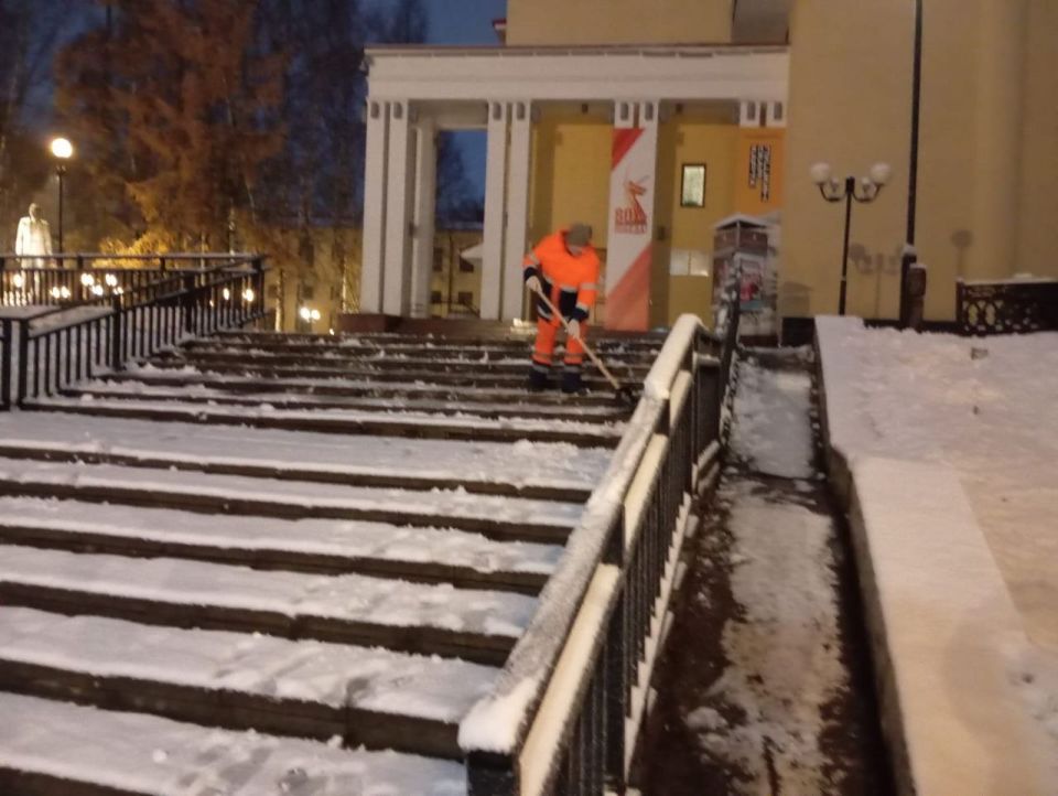 Утро бодрое, утро ранее!. Такое нынче выдалось утро у наших дорожных рабочих