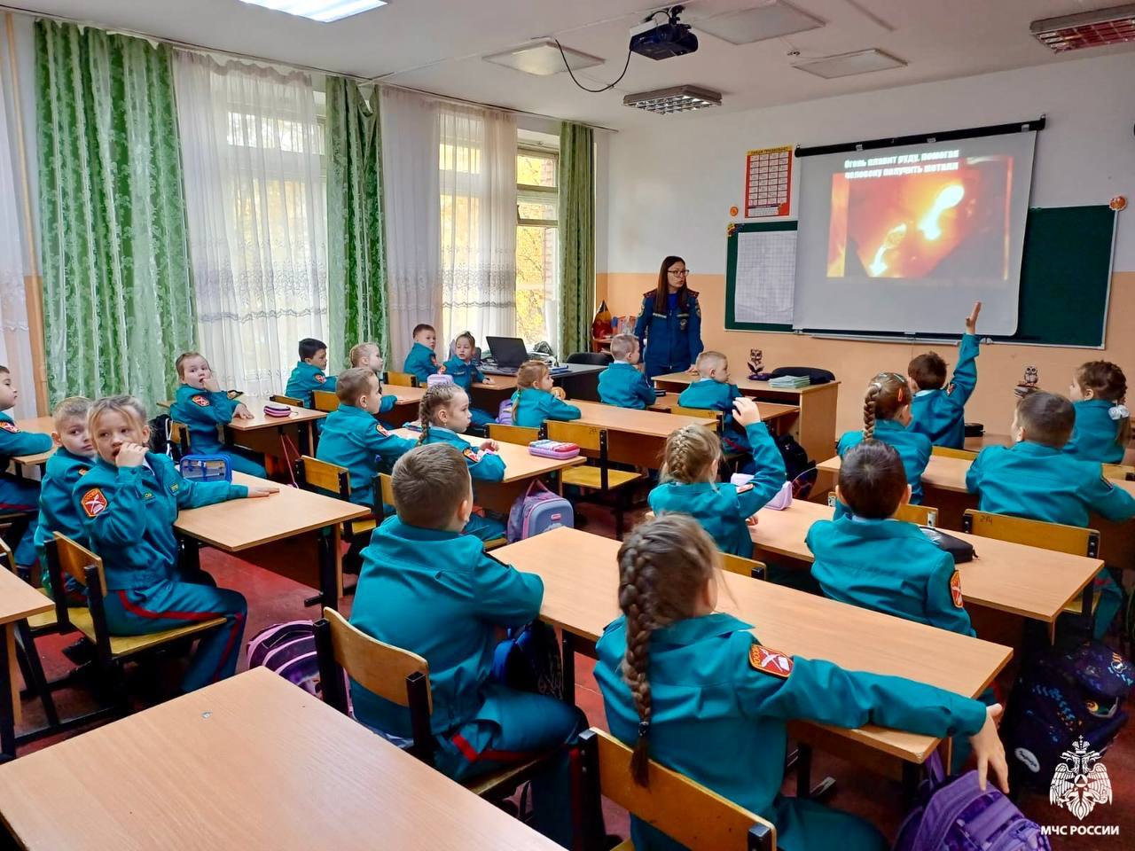 Урок безопасности от ухтинских огнеборцев