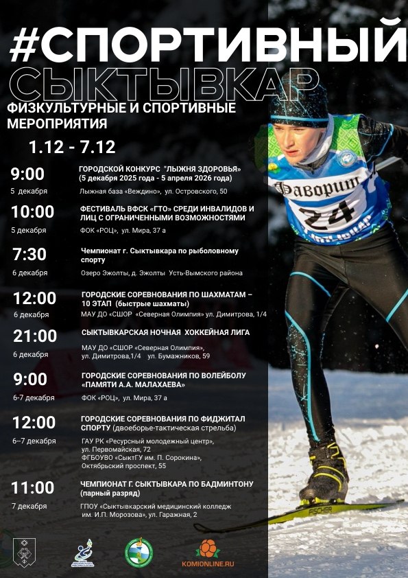 Делимся планом спортивных мероприятий на первую неделю месяца — будет жарко!