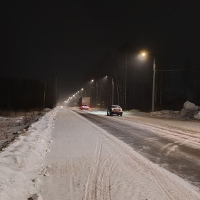 Максим Мартышин: Друзья, вчера, 10 декабря, мы завершили первый этап обустройства уличного освещения на дороге от Дырнос, 90/1 до Племстанции