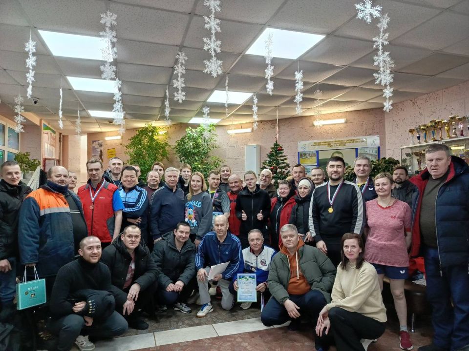 В стенах ФОК «РОЦ» прошли традиционные «Рождественские игры» по настольному теннису