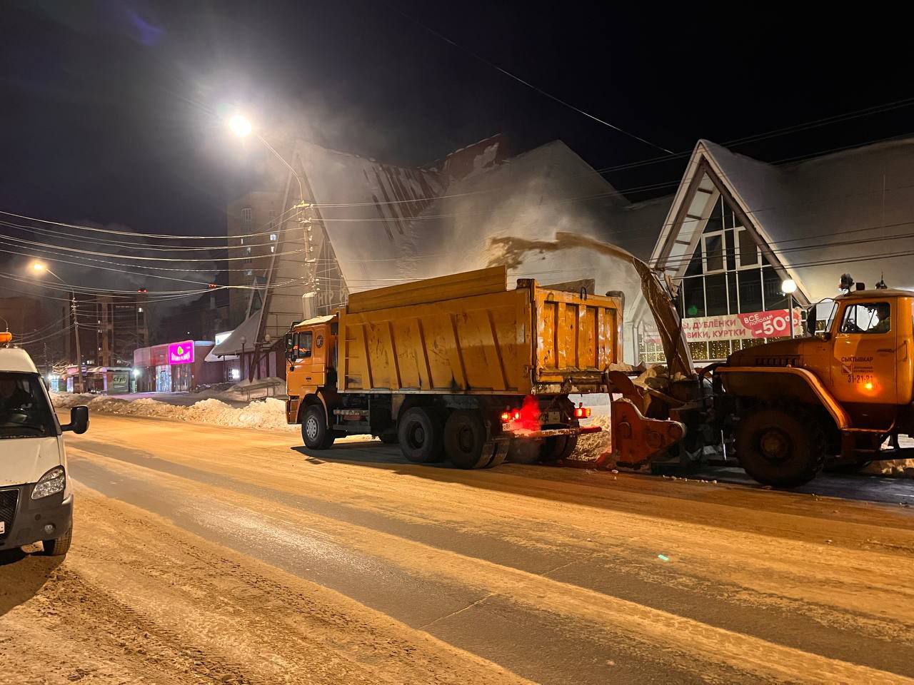 Результаты работы ночной смены: