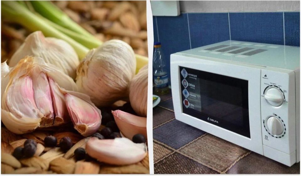 Очищаем чеснок за 20 секунд: секретный трюк с микроволновкой