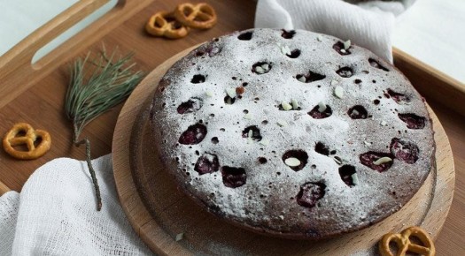 Вишнёвый пирог без муки: как это возможно?