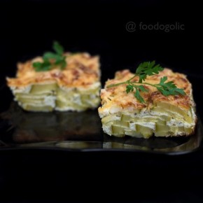 Нежная запеканка из кабачков с творожной заливкой