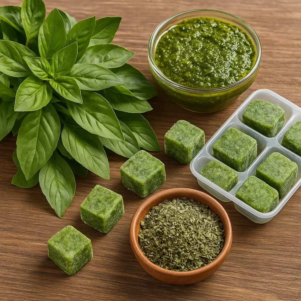 Как сохранить ароматный базилик до зимы: три простых способа