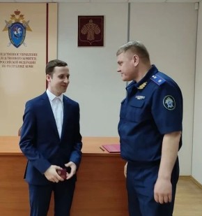 Недавно назначенный следователь принял Присягу сотрудника Следственного комитета Российской Федерации