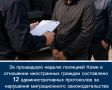 За прошедшую неделю сотрудниками органов внутренних дел Республики Коми в отношении иностранных граждан составлено 12 административных протоколов за нарушения миграционного законодательства Российской Федерации