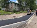В селе Корткерос строят новые тротуары