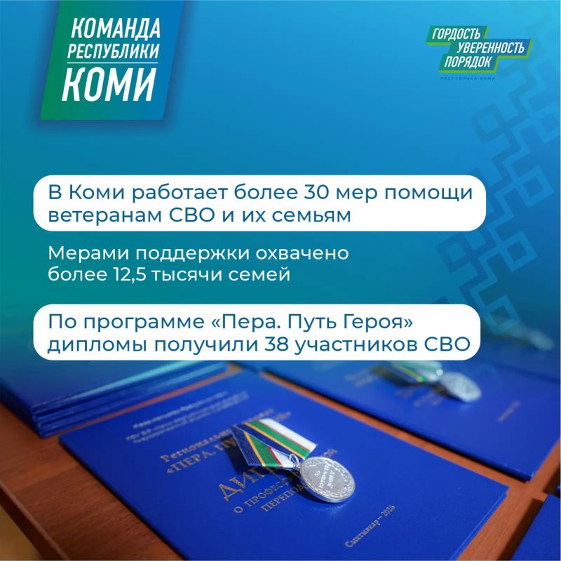 Команда Республика Коми оказывает всестороннюю поддержку участникам СВО и их семьям Команда Республика Коми оказывает всестороннюю поддержку участникам СВО и их семьям