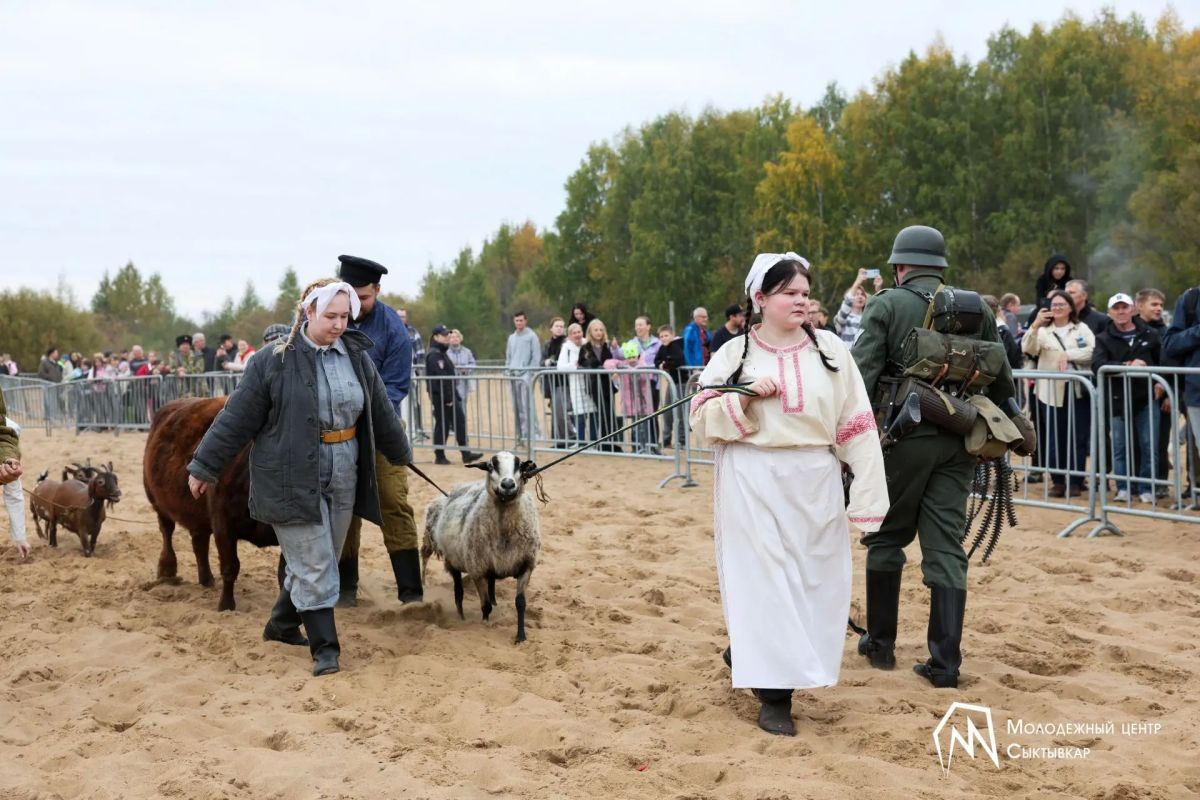 В Сыктывкаре воссоздали подвиг Николая Оплеснина В Сыктывкаре воссоздали подвиг Николая Оплеснина