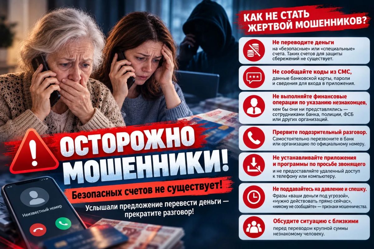 Поверив в легенду о безопасном счете, две жительницы Печоры перевели мошенникам свыше 4 млн рублей