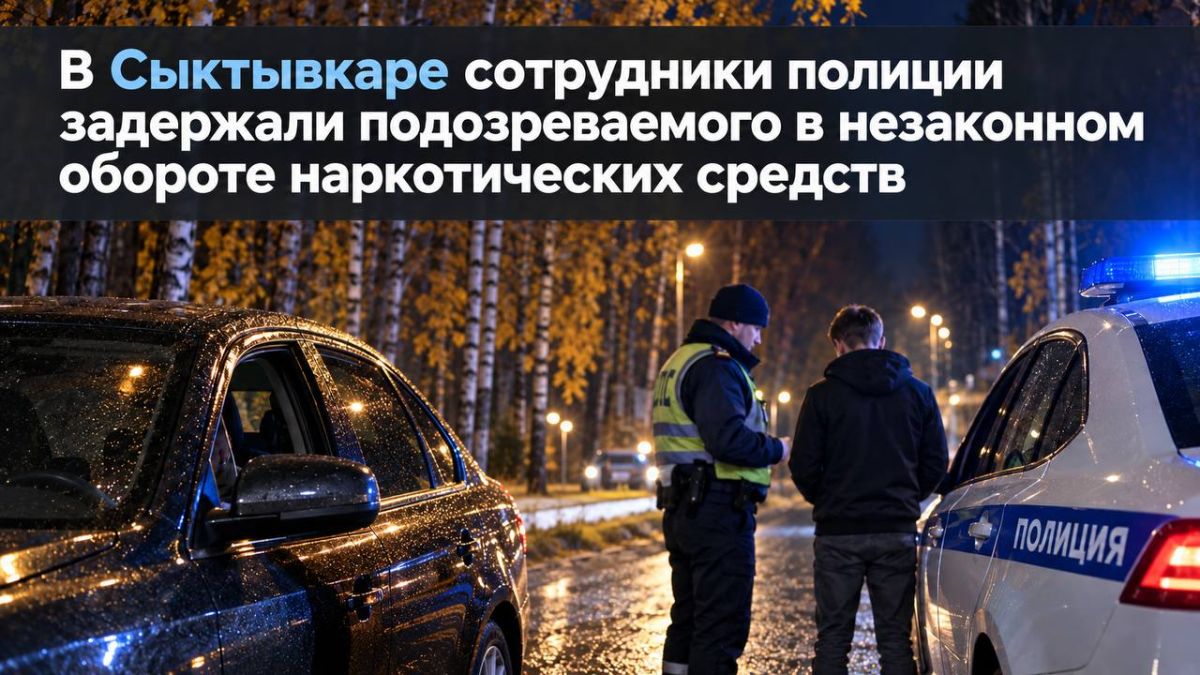 В Сыктывкаре сотрудники полиции задержали подозреваемого в незаконном обороте наркотических средств