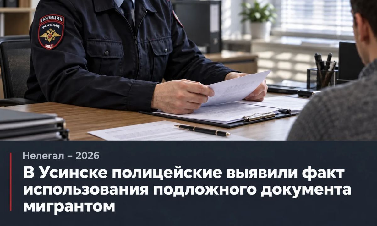 «Нелегал – 2026»: В Усинске полицейские выявили факт использования подложного документа мигрантом