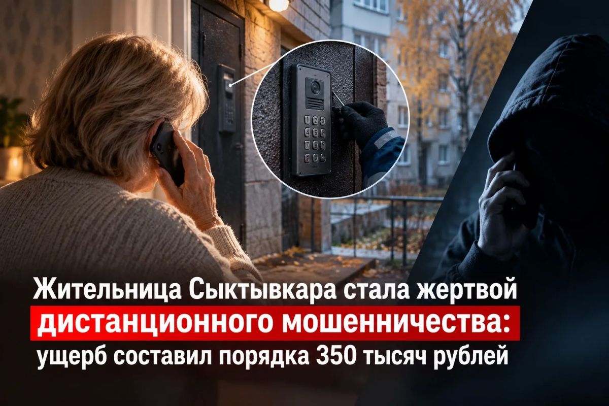 Жительница Сыктывкара стала жертвой дистанционного мошенничества: ущерб составил порядка 350 тысяч рублей