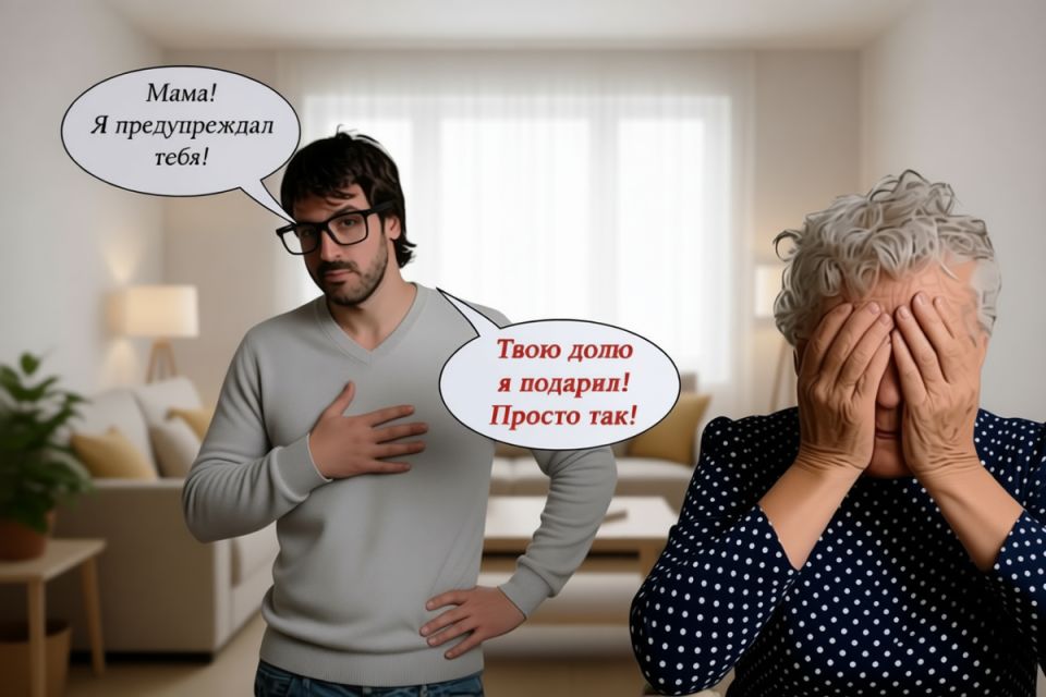 Как непримиримый конфликт между матерью и взрослым сыном завершился неожиданной передачей доли в квартире