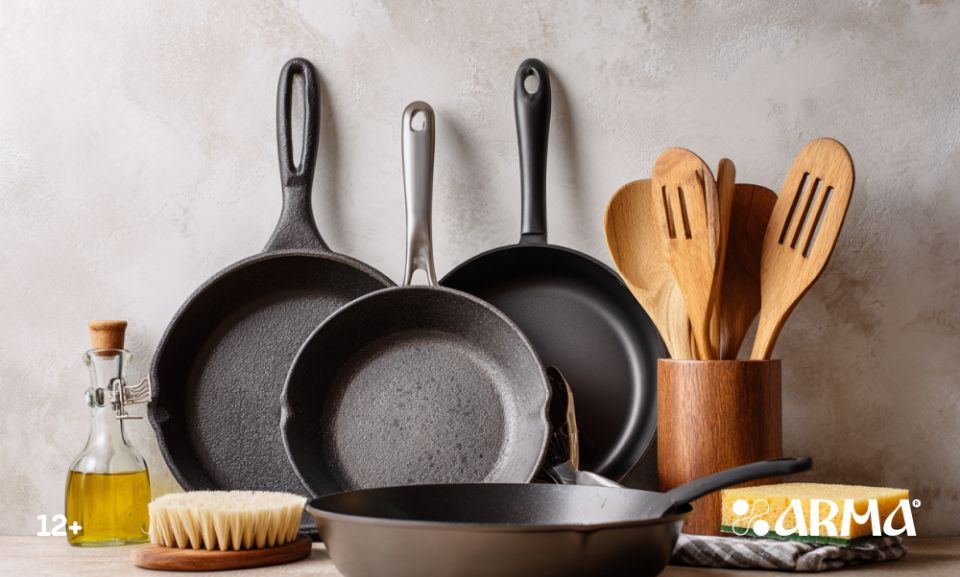 Как заботиться о сковородках: секреты по уходу для каждого типа